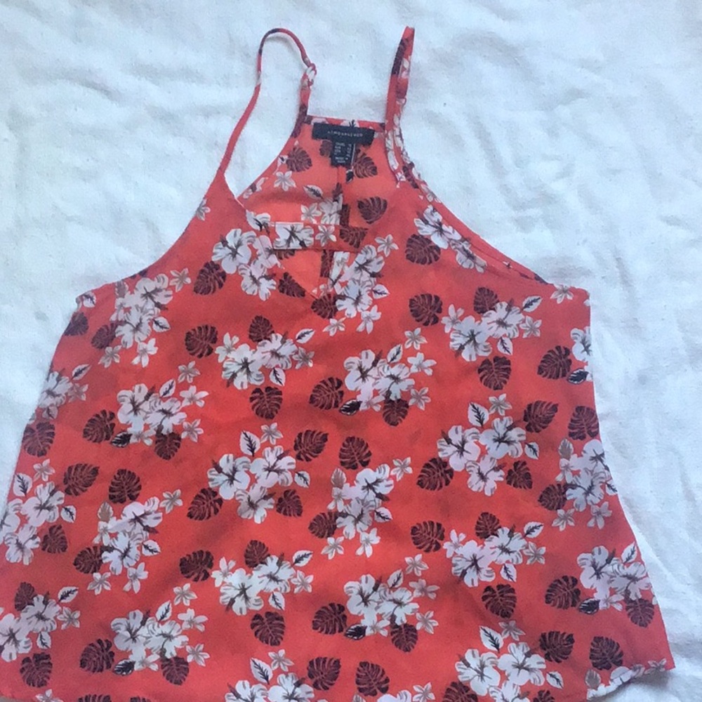 Orange with white and black top